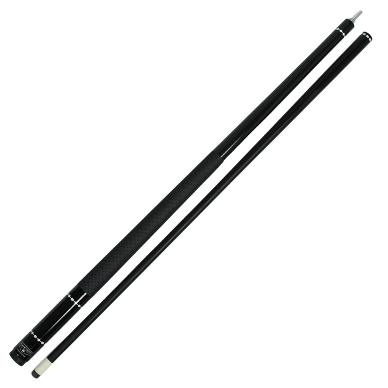 Hathaway Conquest 58-in Pool Cue Stick for Billiards Table â€“ Professional-Level Fiberglass Pool Stick with Tapered Shaft, Quick-Lock Joint, Leather Tip & Comfort Grip â€“ Includes 2-Piece Cue â€“ Black - Image 1